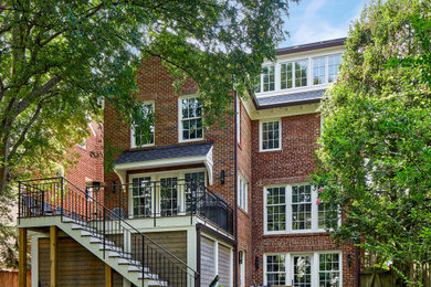 Design ideas for a traditional house exterior in DC Metro.