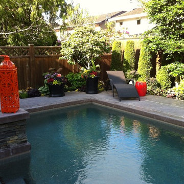 Poolside Patio and Containers