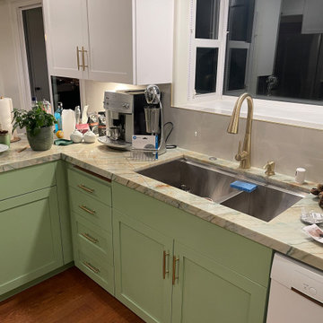 Kitchen Remodel 2024 Oakland/ white and light green