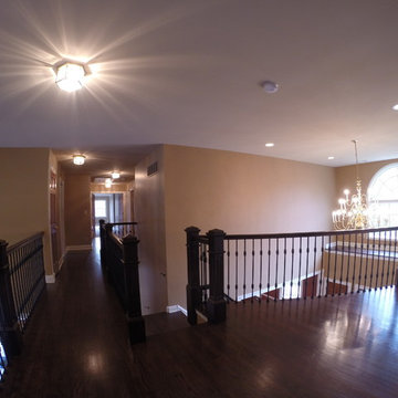 Wood Handrail and Iron Balusters Medford