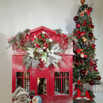 Рождественский домик для игрушек