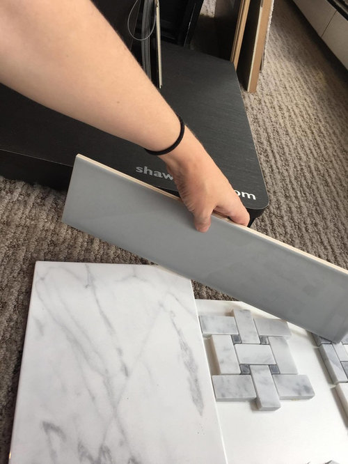Anyone Have Subway Tile In Their Shower The Square Tile Is Floor We Curly Have In Bathroom But 12x12
