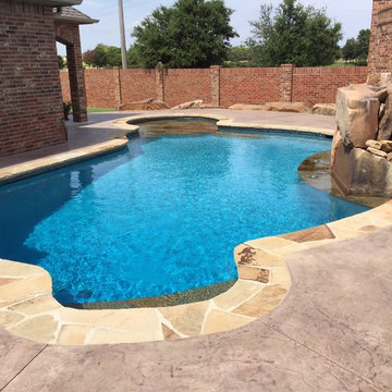 Small Custom Pool with Waterfall
