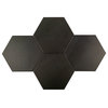 Langston Hexagon Dark Gray Matte Porcelain Floor and Wall Tile
