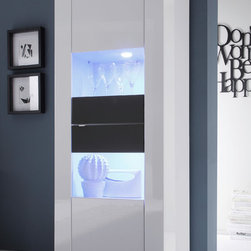 Modern 2-Door Glass Vitrine Basic by LC Mobili - $515.00 - China Cabinets And Hutches
