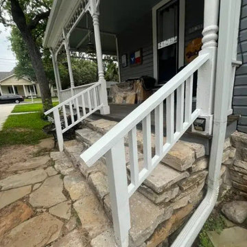 Covered Porch and Two-Car Carport for a 1920s Home | Weatherford, TX