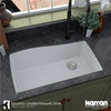 Karran Undermount Quartz Composite 33" Single Bowl Kitchen Sink, White