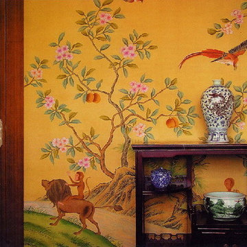 hand painted wallpaper project show