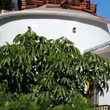 Curved Radius Half Round Gutter with Primer Only, Los Angeles
