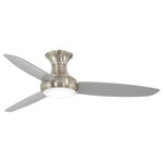 Minka Aire - Concept Iii Led 54" Ceiling Fan, Brushed Nickel Wet - Stylish and bold. Make an illuminating statement with this fixture. An ideal lighting fixture for your home.