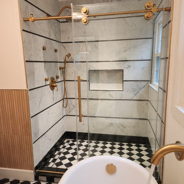 Bathroom Remodel | Installed New Mid-Century Modern Bathroom