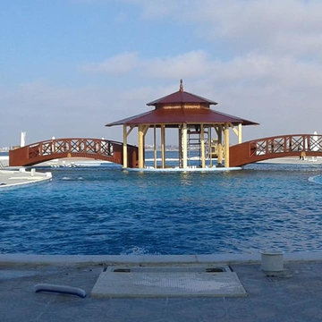 كافتريا حمام السباحة اللاجون  مرسى مطروح