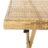 Akita Folding Table Natural/White Safavieh