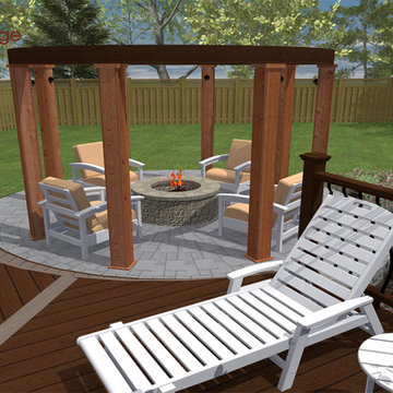 Deck Design Packages - Spiral Staircase