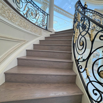 Project #135 | A Vibrant Double Curved Staircase