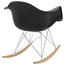 Adaire Plastic Lounge Chair/Black