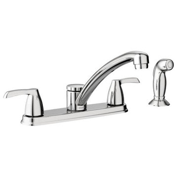 Moen 87046 Adler Double Handle Kitchen Faucet - Chrome