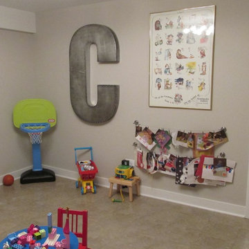 Refinished Basement - Cozy and Contemporary Entertainment Space & Playroom