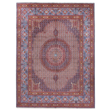 Persian Rug Moud 12'11"x9'9" Hand Knotted