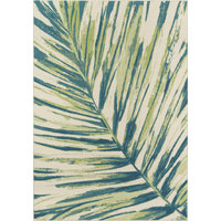 Momeni Baja Polypropylene Indoor Outdoor Rug, Green, 6'7"x9'6"