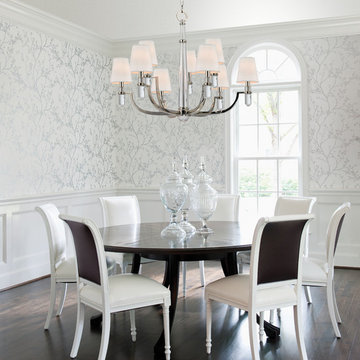 Dayton Chandelier above Dining Table