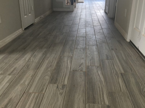 Porcelain Wood Look Tile Pattern, Can You Lay Ceramic Tiles On Wooden Floors