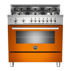 36" Professional Series all gas range in Arancio - Ovens