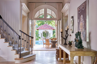 Inspiration for a timeless entryway remodel in Dallas