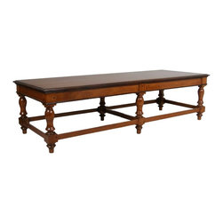 Large Anglo Indian Rosewood and Satinwood Bench/Low Table - Indoor Benches