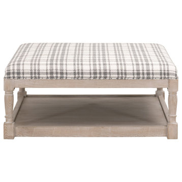 Star International Furniture Essentials Townsend Fabric Coffee Table in Charcoal