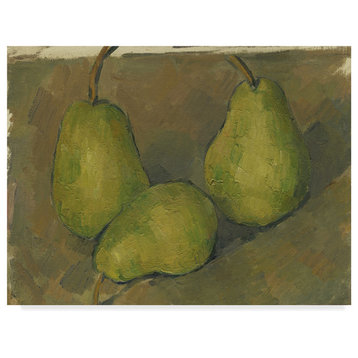 Paul Cezanne 'Three Pears' Canvas Art, 24"x18"