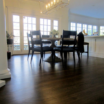 LAUREL HOLLOW RESTORATION: CUSTOM JACOBEAN/GREY BLEND AND BONA TRAFFIC HD SATIN