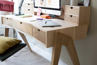 Custom Desk in Maple and Oak