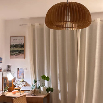 Wooden Pumpkin Pendant Lamp Project | Bedroom | Italy