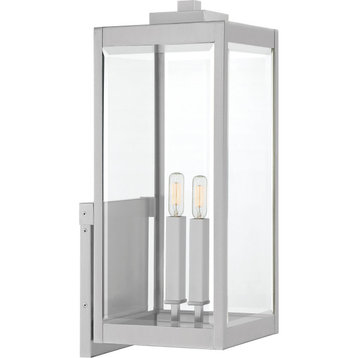 Westover 2-Light Outdoor Sconce, Stainless Steel