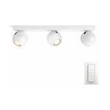 Buckram 3-bulb Philips Hue LED spotlight in white