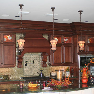 "Lexington" Applied Moulding Cherry Bordeaux with Sable Glaze