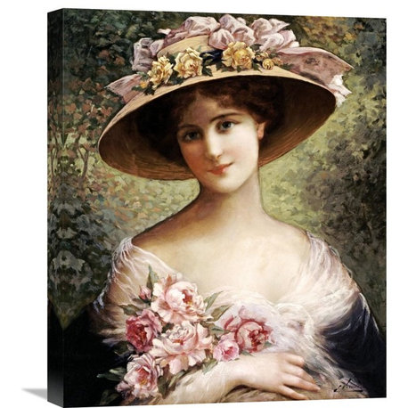 "The Fancy Bonnet" Stretched Canvas Giclee by Emile Vernon, 18"x22"