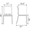 Criss Cross Dining Chair (Set of 4) Black