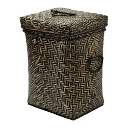 Box Bamboo Hamper - Bathroom Accessories