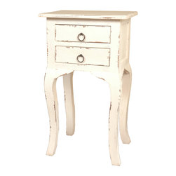 Sunset Trading - Table Distressed White - Side Tables And End Tables