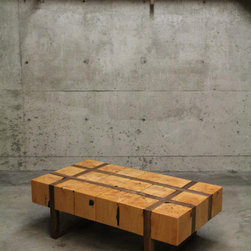 Hobby Project - Reclaimed Beam and Walnut Tables - Coffee And Accent Tables