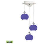 Elk Home - Elk Home LCA403-7-15 Ciotola, 1" 15W 3 LED Pendant - Ciotola Family Collection Mini Pendant  Ciotola 1 Inch 15W 3 Chrome *UL Approved: YES Energy Star Qualified: n/a ADA Certified: n/a  *Number of Lights: 3-*Wattage:5w LED bulb(s) *Bulb Included:Yes *Bulb Type:LED *Finish Type:Chrome