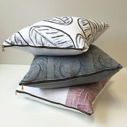 Leaves, Windows on the Square and Sunset Pillows - Decorative Pillows