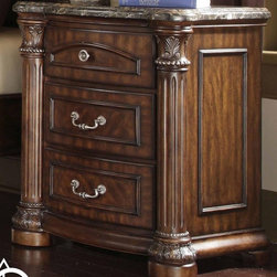 AICO Furniture - Monte Carlo II Nightstand in Cafe Noir - N53040-46 - Bedroom Products