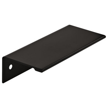 Amerock Edge Pull Collection Cabinet Edge Pull, Set of 10, Matte Black