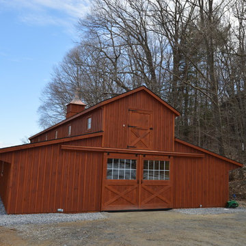 36'x72' modular barn  monitor style