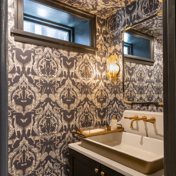 Moody Basement Blues: Remodel Transforms 1887 Cellar to Stunning Living Space