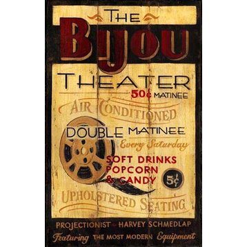 Vintage Theater Signs Bijou Theater, 14x26