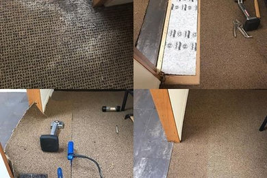 damaged carpet